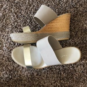 Strappy Wedge Sandals